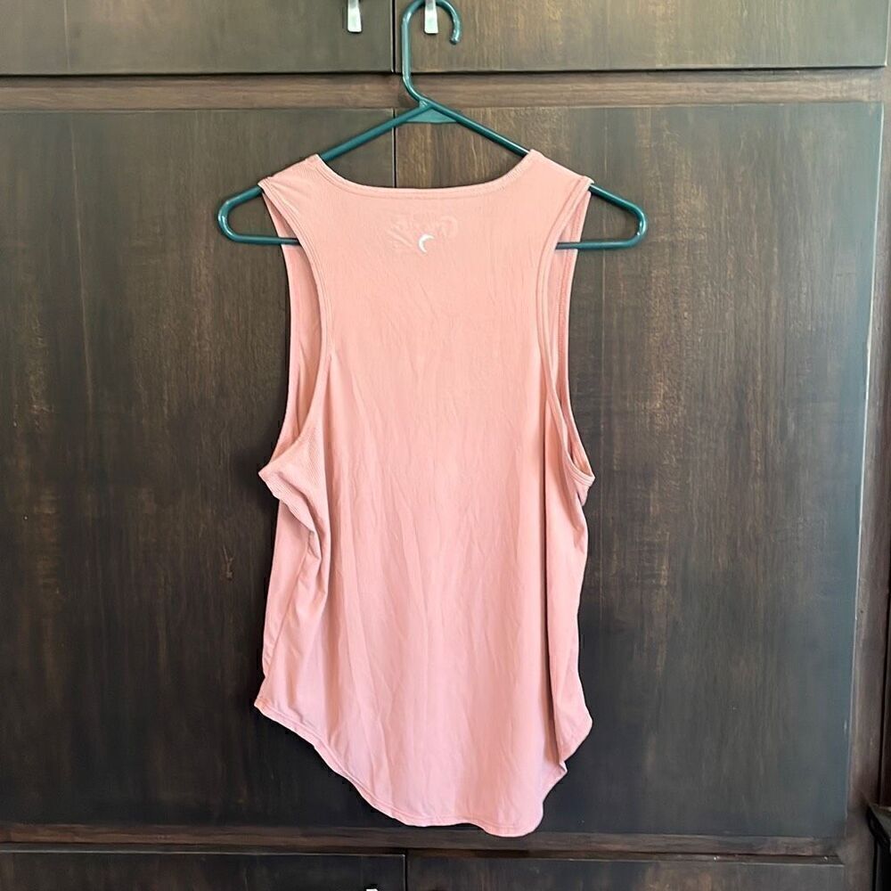 Zyia Active Poppy Pink Premium Ribbed Tank Top Large - Picture 4 of 5